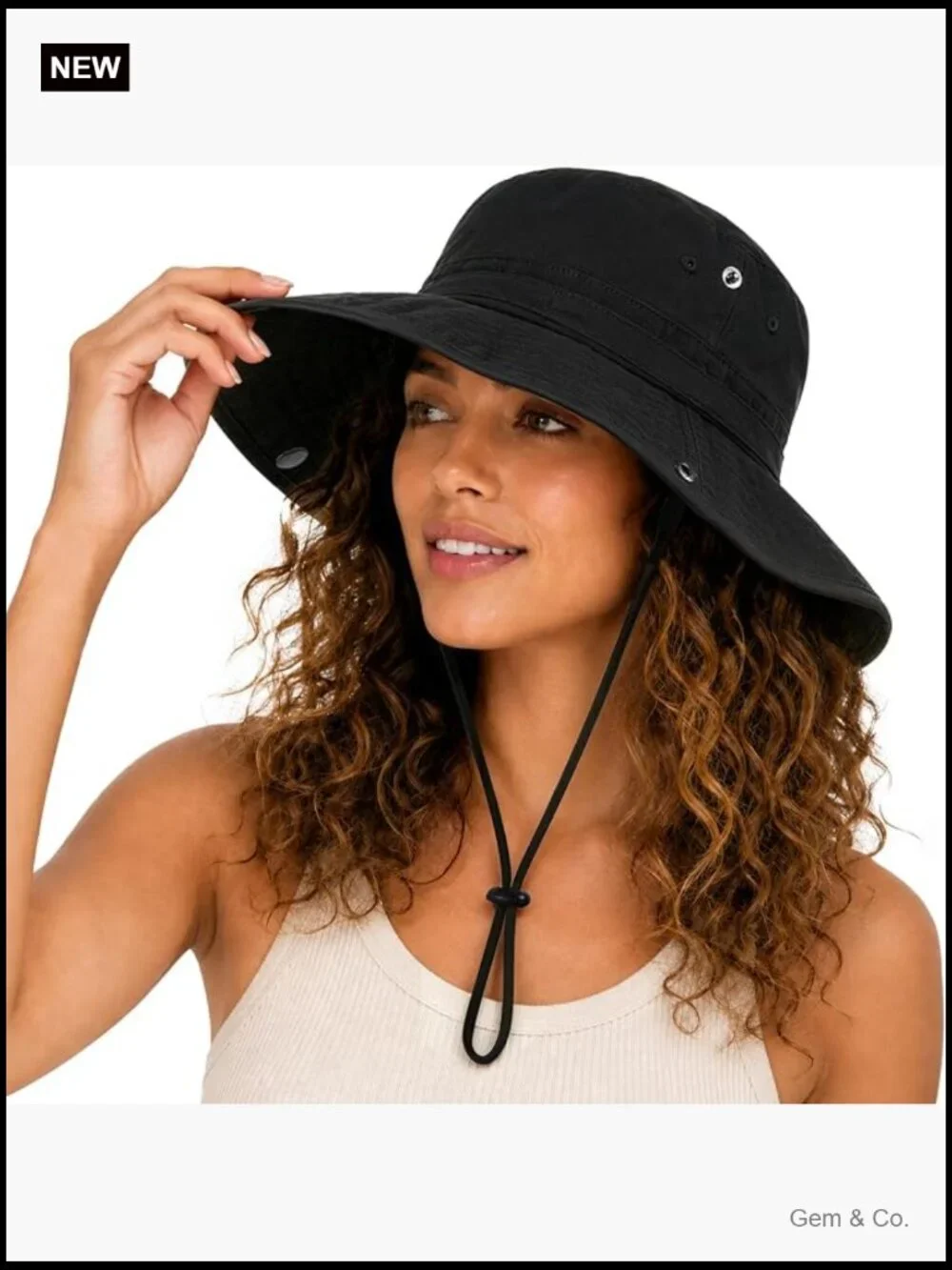 Wide Brim Satin Lined Sun Hat UPF 50+ Outdoor Travel Beach